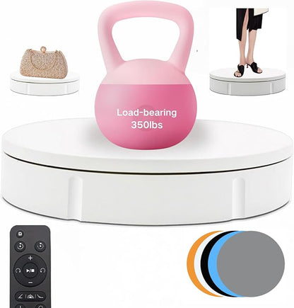 JAYEGT Motorized Rotating Display Stand, 350Lbs Load，360 Degree Electric by JAYEGT
