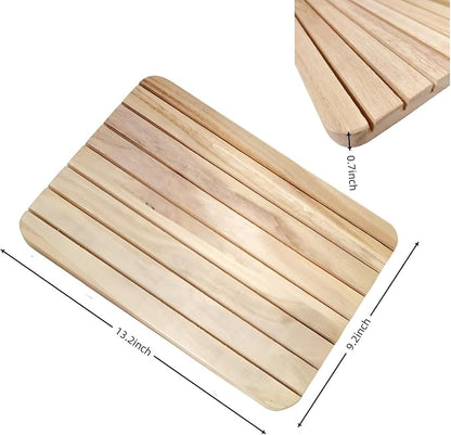 Natural Wood Business Card Holder Wooden Earring Display Stands Jewelry Retail - Image 9