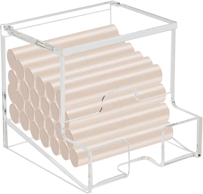 1 Pack Clear Acrylic Lip Balm Dispenser by KCGANI