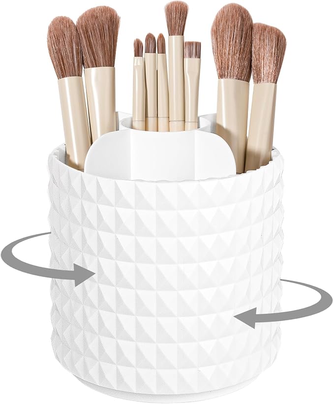 Anyoifax Makeup Brush Holder Organizer 360°Rotating Make Up Brushes Container by Anyoifax