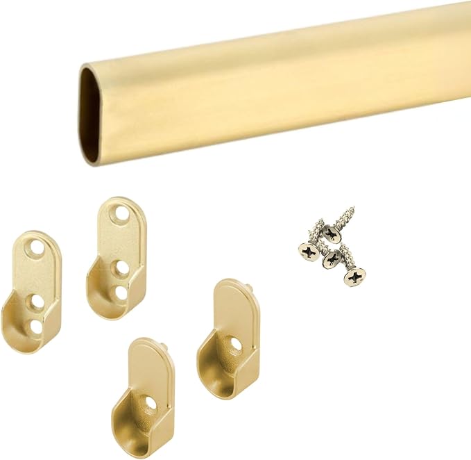 Custom cut to size oval closet rod by PHILLCO