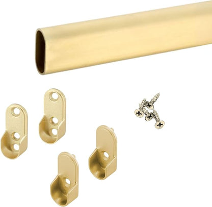 Custom cut to size oval closet rod by PHILLCO