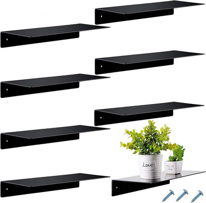 Blulu 8 Pcs Acrylic Floating Shelves by Blulu