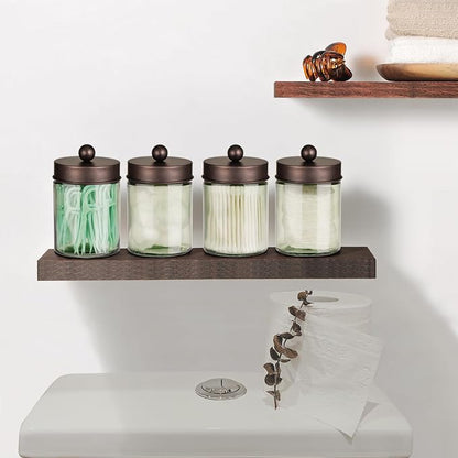 Amolliar Sage Green Apothecary Glass Jar - Image 4
