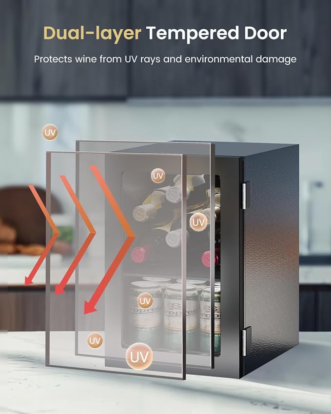 24 Cans Beverage Refrigerator Cooler - Image 4
