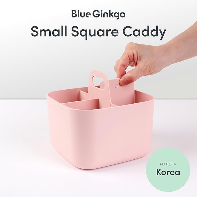 BLUE GINKGO Small Stackable Organizer Caddy – Korean-Made Portable Tote - Image 2