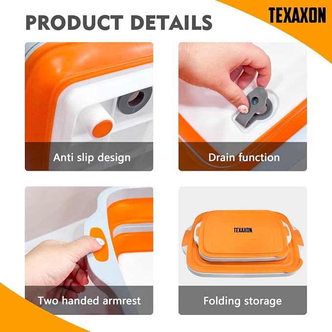 8L/16L BBQ Prep Tub with Cutting Board, Lid & Complimentary Mitts/Gloves – - Image 4