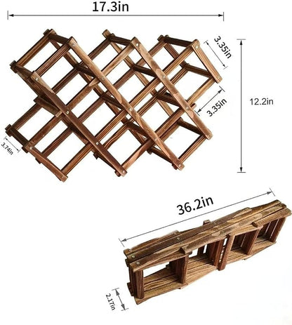 Freestanding Stackable Wine Rack Organizer - Image 4