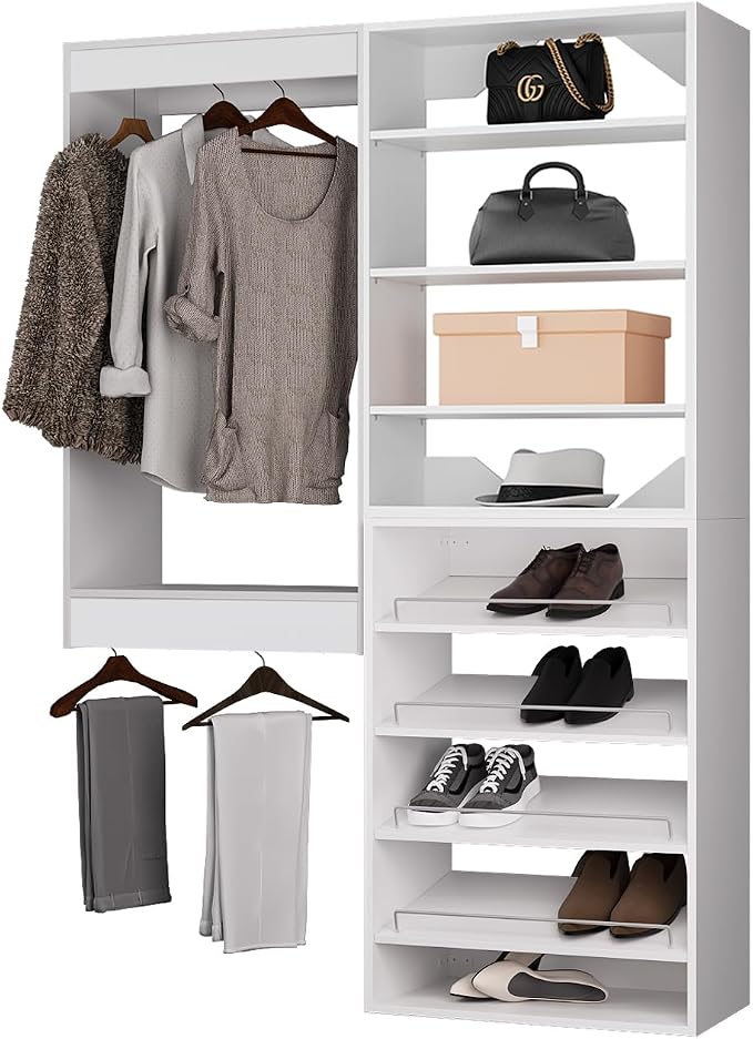ROOMTEC Modular Closet System, Wooden Tower by ROOMTEC