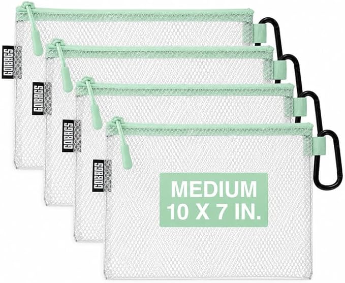 GOBAGS Air Production Medium Clear Zipper Pouch – Cable Organizer & Travel Gear by Unknown