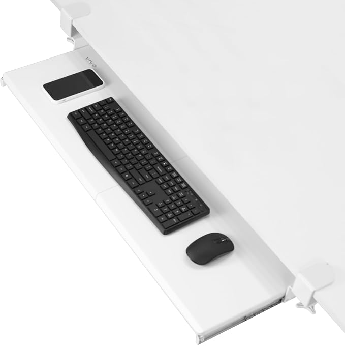 VIVO White Extra Large 34 x 11 in Under Desk Keyboard Tray, MOUNT-KB15EW | by Unknown