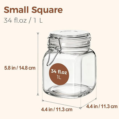 ComSaf Airtight Glass Canister Set of 3 - Image 3