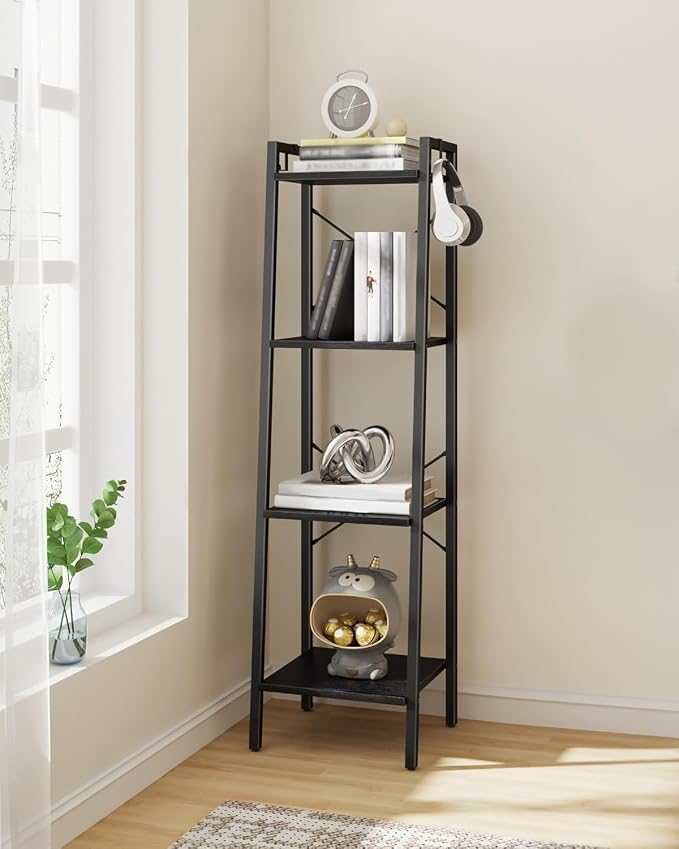 Hzuaneri Ladder Shelf, Freestanding Corner Storage Shelf | Bookcase - Image 8