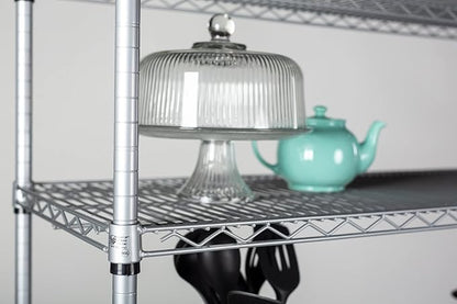 Omega 21" Deep x 48" Wide x 96" High 3 Tier Gray Starter Shelving Unit - Image 4