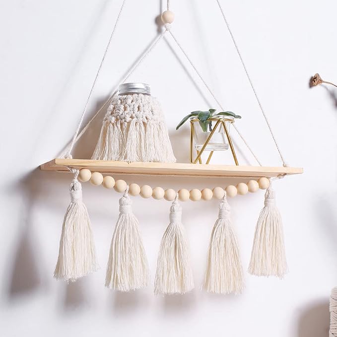 Artilady Macrame Wall Hanging Shelf - Image 5
