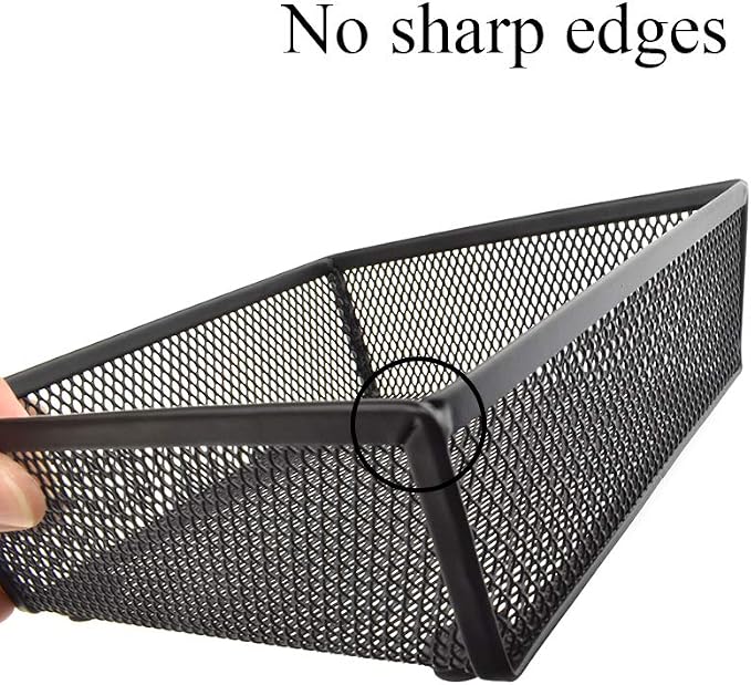HAHIYO Stackable Mesh Tray Cup 6 x 6 x 2 inches Sturdy Container - Image 6
