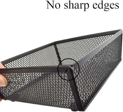 HAHIYO Stackable Mesh Tray Cup 6 x 6 x 2 inches Sturdy Container - Image 6