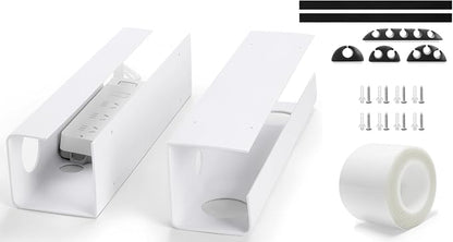 ZhiYo 2 Pack Large Capacity Cable Management Tray, Under Desk Cable Tray 31.5in - Image 7