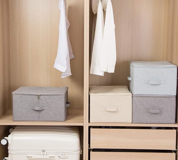 iwill CREATE PRO 3-Pack Beige Folding Storage Boxes - Image 6