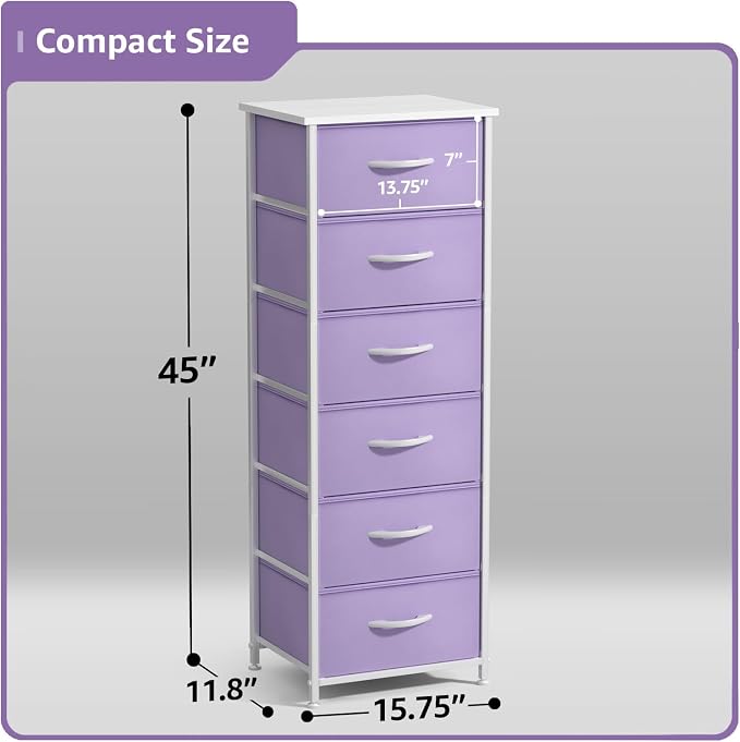 Sorbus Fabric Dresser for Kids Bedroom - Image 3