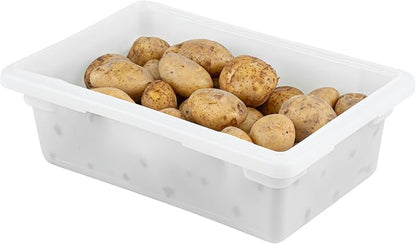 Restaurantware Food Storage Container 1 Pack of 18 x 12 x 6 Inch White Plastic by Restaurantware