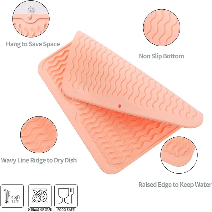 Silicone Dish Drying Mat for Multiple Usage, Easy clean, Eco-friendly, - Image 3