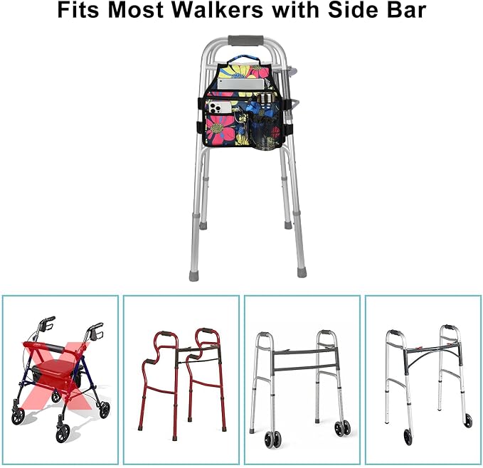 supregear Walker Side Bag, Storage Pouch w/Cup Holder - Image 6