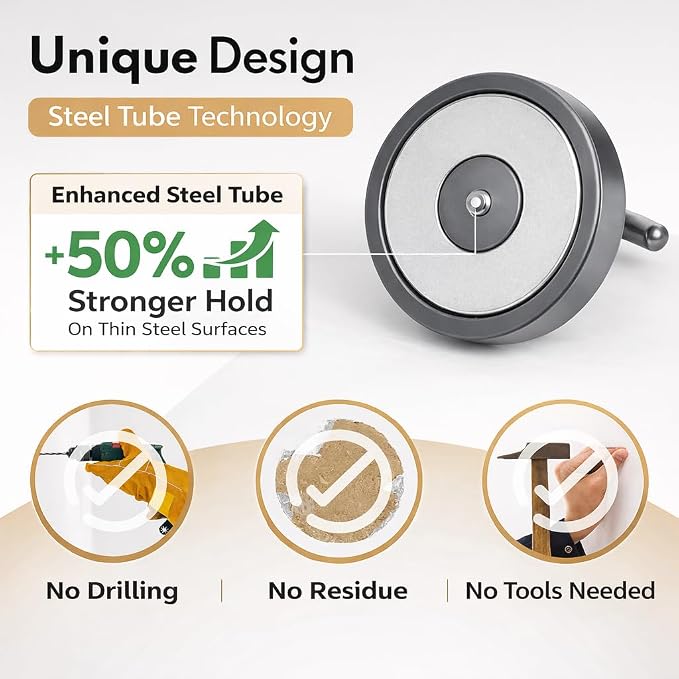 Neosmuk Magnetic Hooks, Heavy Duty 130lb+ Strong Magnet Hook - Image 3