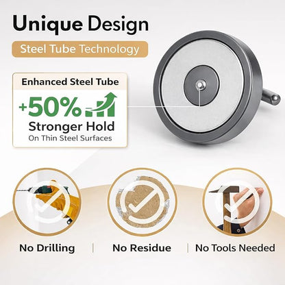 Neosmuk Magnetic Hooks, Heavy Duty 130lb+ Strong Magnet Hook - Image 3