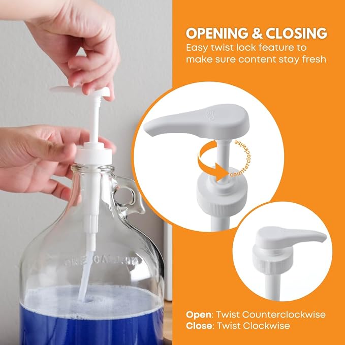 Fastrack Half Gallon Glass Jug Laundry Detergent Dispenser – Airtight Screw-Top - Image 6