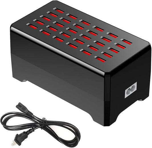 MaxLax USB Charger Station, 30-Port 150W/30A Multiple USB Charging Station by MaxLax