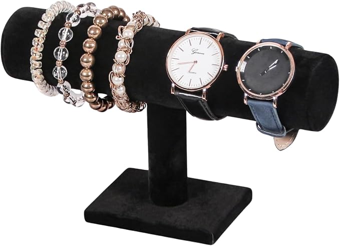Novel Box Black Velvet T-Bar Bracelet Display Stand by NovelBoxCompanyLtd