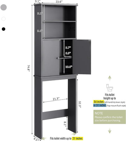 Over the Toilet Storage Cabinet - Image 2