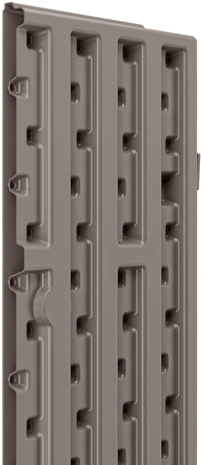 Suncast 3 Pack 9 Cu. Ft. Base Storage Cabinet, Resin Garage Organizer, Platinum - Image 4