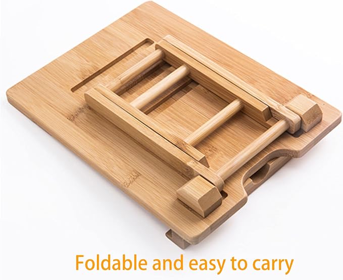 Bamboo Tablet Stand Holder - Image 2