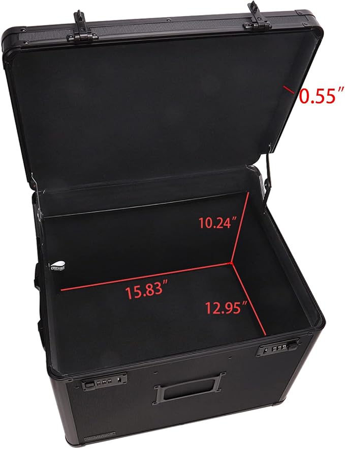 Vaultz Locking Mobile File Chest, Letter/Legal Files, 17.5" X 15.5" X 14.5" - Image 3