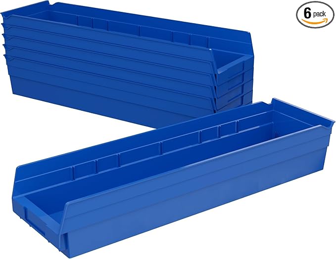 Akro-Mils 30164 Plastic Shelf Bins, Heavy Duty Storage Bins by Akro-Mils