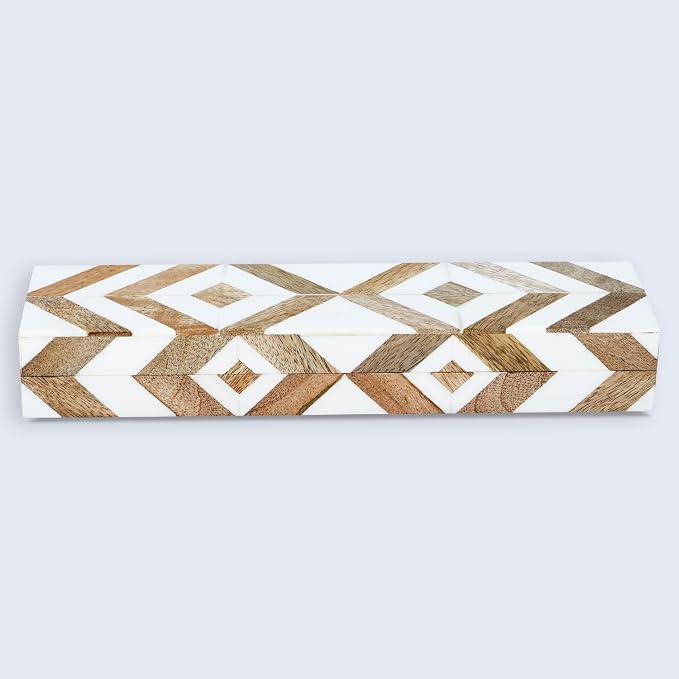 Handicrafts Home White Decorative Storage Box - Image 4