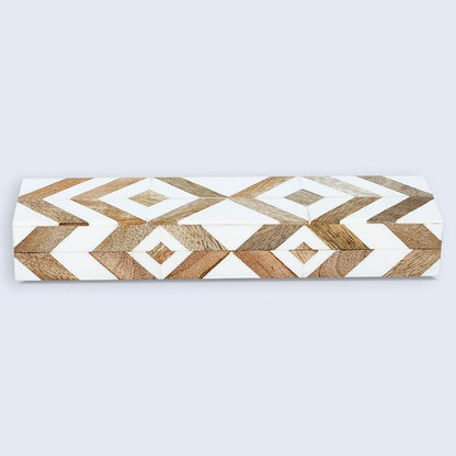Handicrafts Home White Decorative Storage Box - Image 4