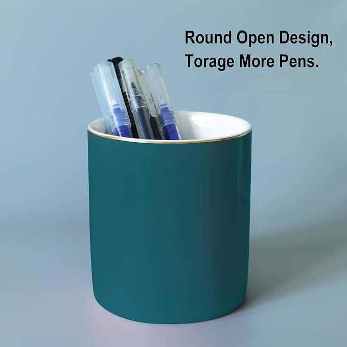 HANKOR Ceramic Pencil Holder for Desk - Image 4