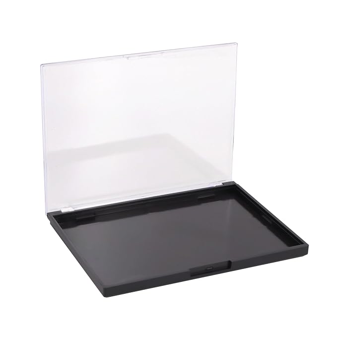 Magnetic Makeup Palette with Clear Top, Empty Eyeshadow Pan Dispensing Storage by AJLTPA