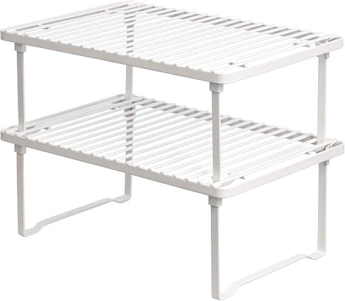 Amazon Basics Stackable Metal Kitchen Storage Shelves by AmazonBasics