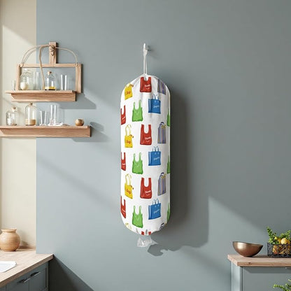 Plastic Bag Holder Wall Mount Grocery Bag Holder - Image 5