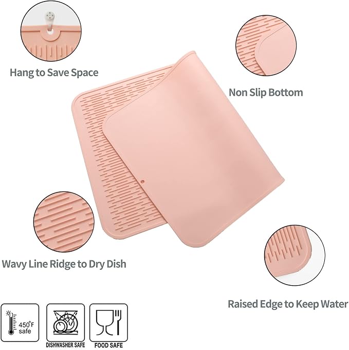 Silicone Dish Drying Mat for Multiple Usage, Easy clean, Eco-friendly, - Image 4