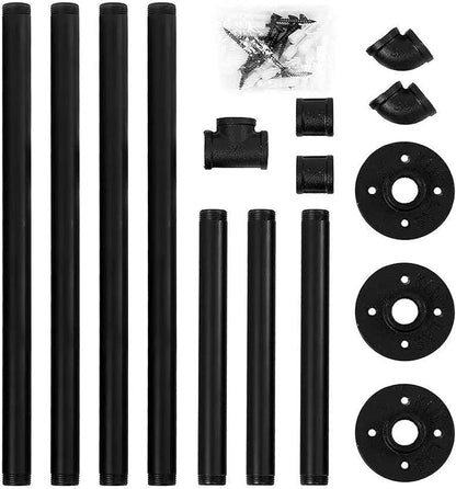 Oroonoko 72inch Industrial Pipe Clothes Rack Wall Mount - Image 6