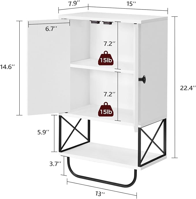MAHANCRIS Bathroom Wall Cabinet - Image 3