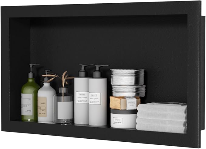 12" x 24" Stainless Steel Shower Niche, Single Waterproof Shelves, No-Tile by Unknown