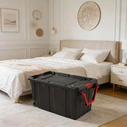 40-gallon wheeled plastic storage boxes - Image 5