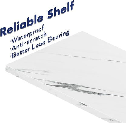 NUMENN Bookshelf, 5 Tier Freestanding Shelving Unit, Falling Prevention Baffle - Image 7