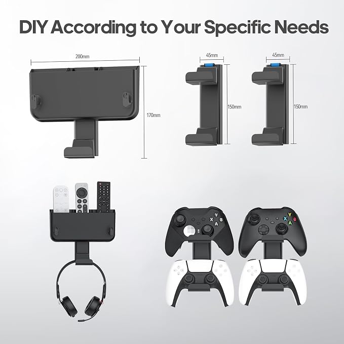 Controller & Headset & Remote Holder Wall Mount - Image 7